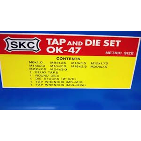 Mesin Potong Besi SKC - Hand Tap SKC - Hand Tap & Die set OK5 SKC-825 Inchi