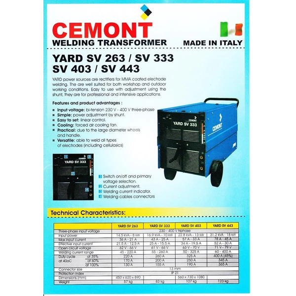 Welding Machine Cemont Yard SV-443