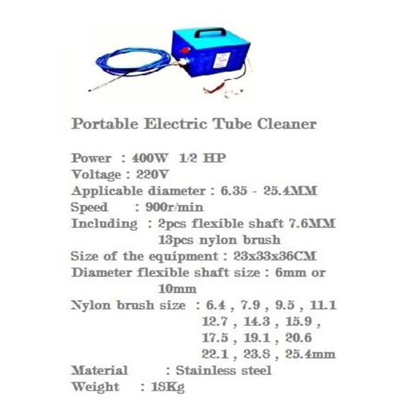 Polisher Electric Portable Tube Cleaner...Portable Electric Tube Cleaner.