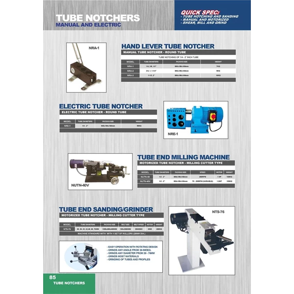 Electric Pipe Tube Notcher - Electric Tube Notcher